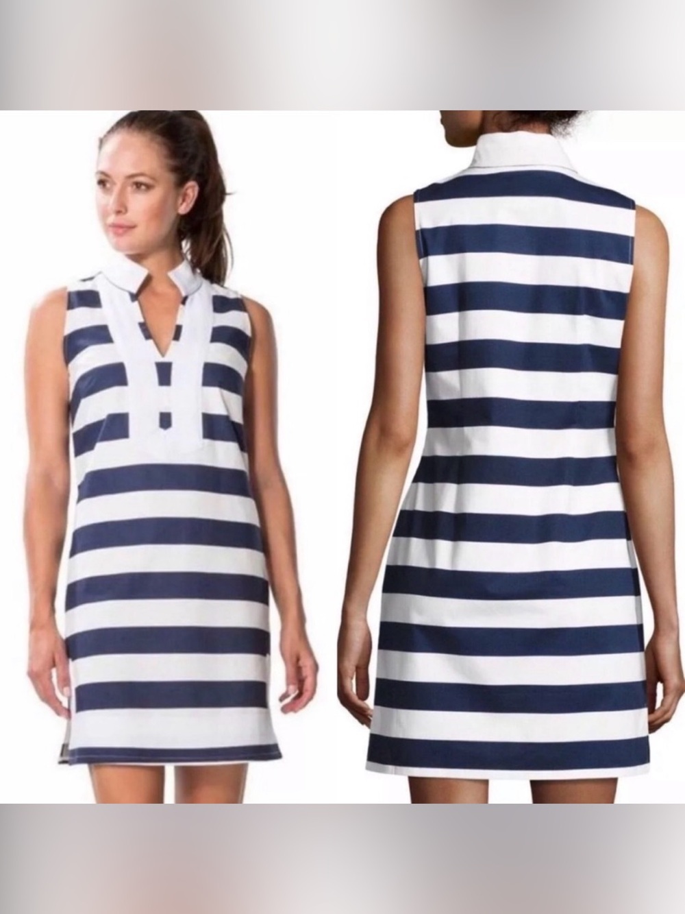 Sail to Sable Navy Nautical Stripe
Tank Dress Size Large BNWT Retail $198